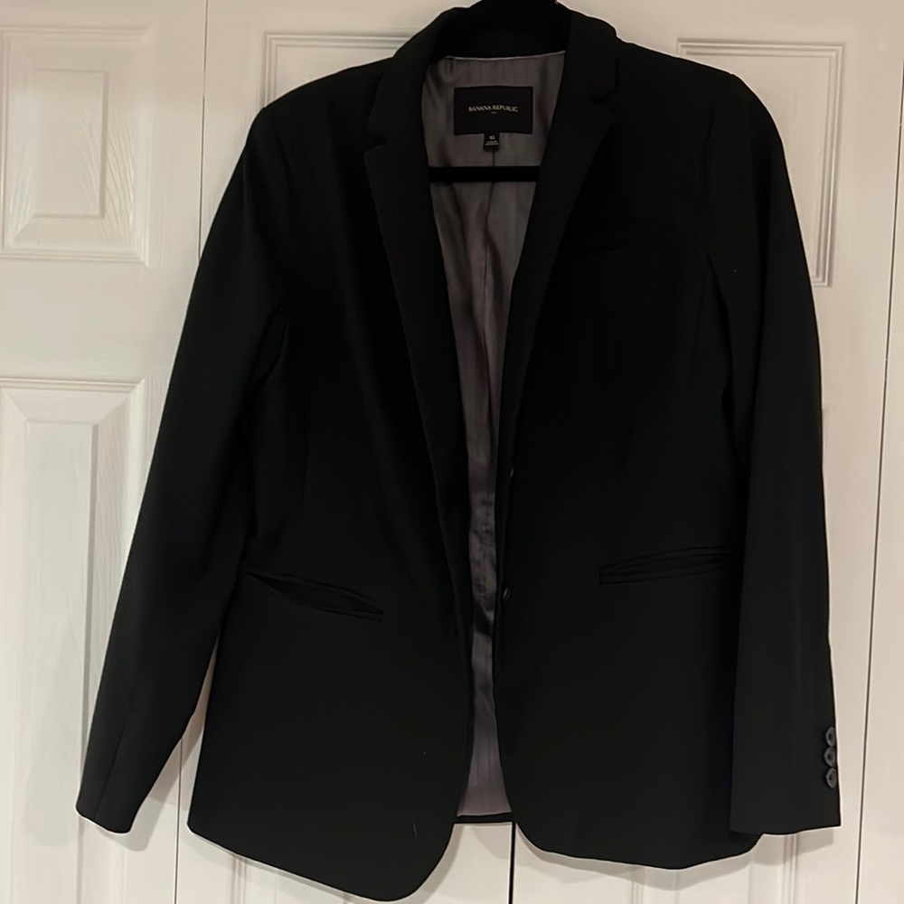 Banana Republic Black Blazer Size 10 - machine washable